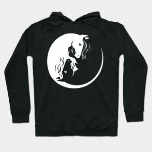 Horses Yin Yang Hoodie